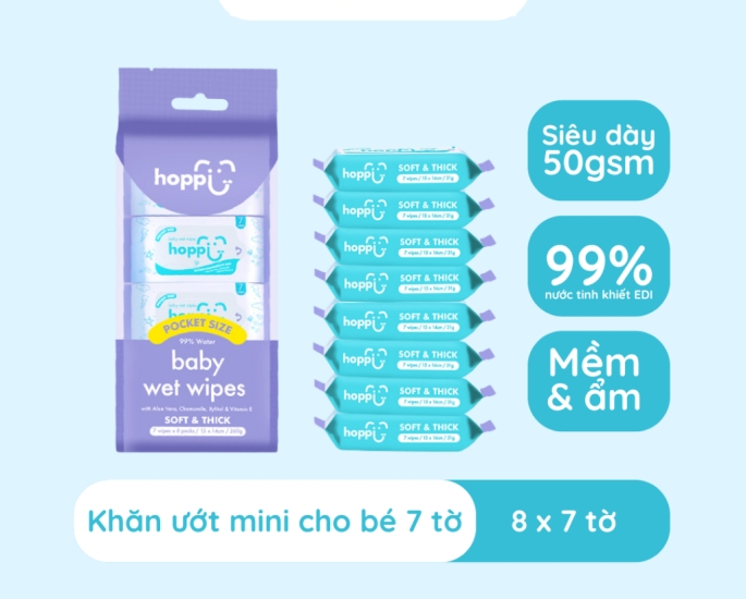 Hoppi Wipes Mini 8in1