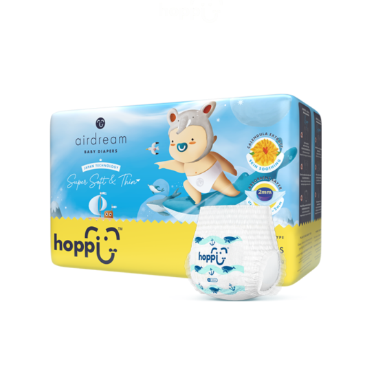Tã Quần Em Bé Hoppi Size XXL – 28 miếng
