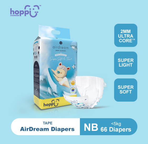 Tã Dán Hoppi size NB - 66 miếng